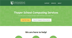 Desktop Screenshot of computing.thayer.dartmouth.edu