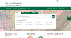Desktop Screenshot of library.dartmouth.edu