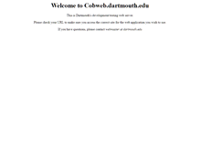 Tablet Screenshot of cobweb.dartmouth.edu