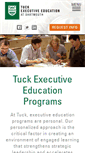 Mobile Screenshot of exec.tuck.dartmouth.edu